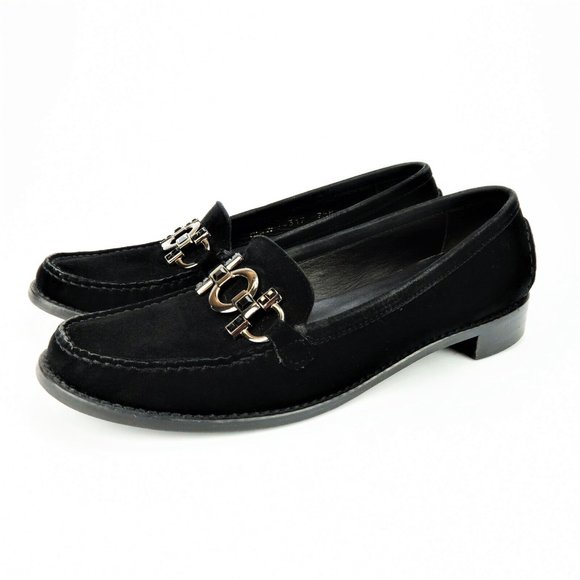 NEW Stuart Weitzman Black Suede Horesebit Loafer - Picture 1 of 11